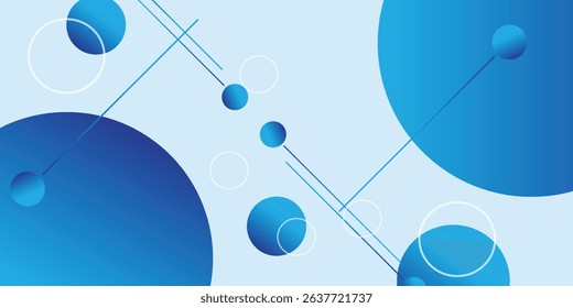 Abstract modern dynamic blue geometric background. vector