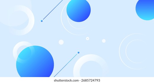 Abstrakter, dynamischer, blauer, geometrischer Hintergrund. Vektordesign-Konzept. Dekoratives Weblayout oder Poster, Banner. EPS10