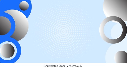 Abstrakter, dynamischer, blauer, geometrischer Hintergrund. Vektordesign-Konzept. Dekoratives Weblayout oder Poster, Banner
