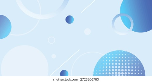 Abstrakter, dynamischer, blauer, geometrischer Hintergrund. Vektordesign-Konzept. Dekoratives Weblayout oder Poster, Banner. EPS10