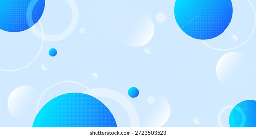 Abstrakter, dynamischer, blauer, geometrischer Hintergrund. Vektordesign-Konzept. Dekoratives Weblayout oder Poster, Banner. EPS10