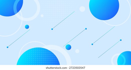 Abstrakter, dynamischer, blauer, geometrischer Hintergrund. Vektordesign-Konzept. Dekoratives Weblayout oder Poster, Banner. EPS10
