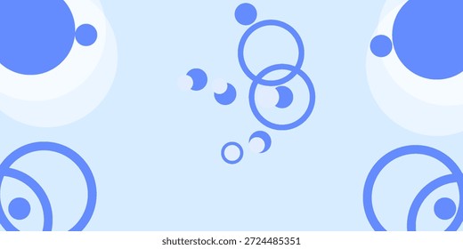 Abstrakter, dynamischer, blauer, geometrischer Hintergrund. Vektordesign-Konzept. Dekoratives Weblayout oder Poster, Banner. EPS10