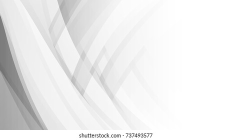 Abstract Modern Dynamic Curve White and Gray Vector Backgrounds