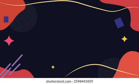 Abstract modern dynamic geometric Shape colors background. Grainy texture background style