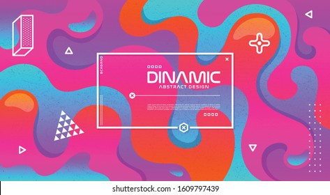 Abstract Modern Dynamic Graphic Element Background
