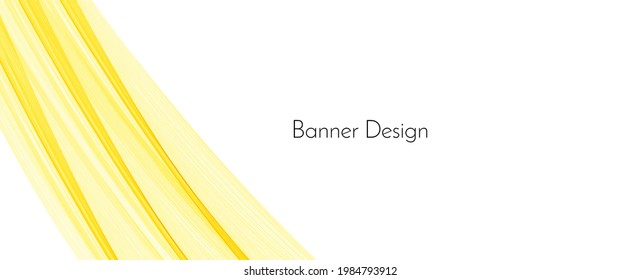 Abstrakter, dynamischer, stylischer, roter und gelber Farbmuster-Wellenbanner-Hintergrund, Vektorgrafik