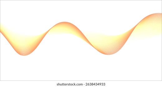 Abstract modern dynamic stylish red and yellow decorative pattern wave banner background 