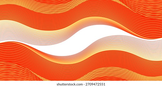 Abstrakte moderne dynamische stylische rot und gelb dekorative Muster Welle Banner Hintergrund Vektor