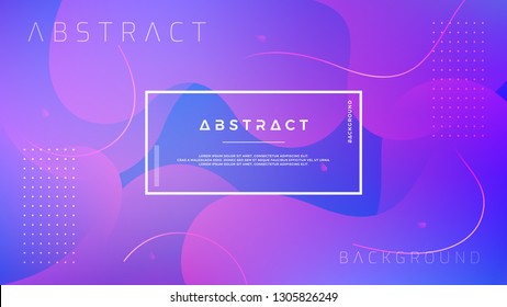 Abstract, modern, dynamic, trendy gradient background. Blue purple vector background.