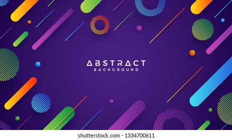 Abstract, modern, dynamic, trendy gradient background. Eps10 vector illustration. Blue, green, orange, purple background