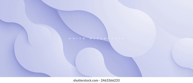 Abstract modern dynamic white background smooth color decorative shape design