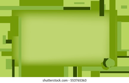 Abstract and modern eco green background frame in curve