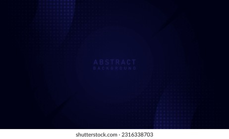 fondo azul elegante y abstracto de corte moderno con un círculo y medio tono. ilustración vectorial de diseño de tema elegante EPS10