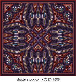 abstract modern elegant contemporary pattern on dark violet