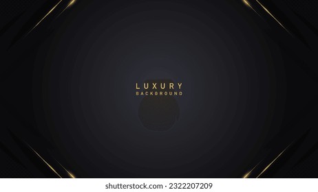 abstract modern elegant dark background with shiny gold line. luxury elegant theme design vector illustration EPS10