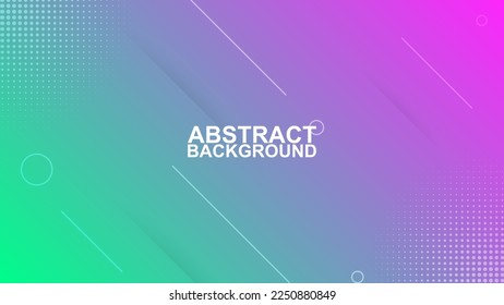 abstract modern elegant design background with line and halftone shape in green and purple color vector illustrations EPS10