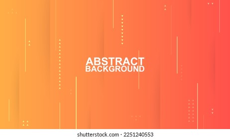 fondo de diseño abstracto moderno y elegante con forma de línea y triángulo en ilustraciones vectoriales en color amarillo y naranja EPS10