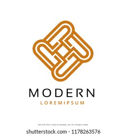 Abstract Modern Elegant Logo Template Design Vector, Emblem, Concept Design, Creative Symbol, Icon