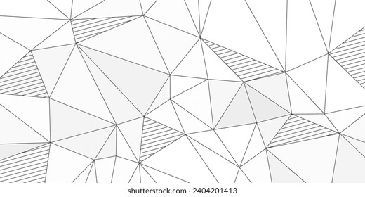 abstract modern elegant white background with triangles lines