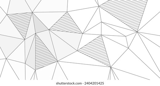 abstract modern elegant white background with triangles lines