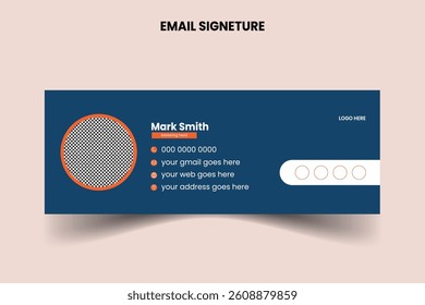 Abstract Modern Email Signature template