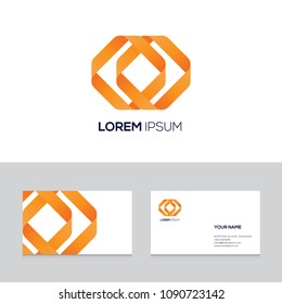 Abstract modern emblem design element can be used for business logo on business card template, vector illustration