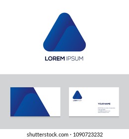 Abstract modern emblem design element can be used for business logo on business card template, vector illustration