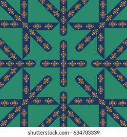 abstract modern europe style with grig lind pattern on green