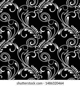 Abstract modern fancy flourish vector pattern design
