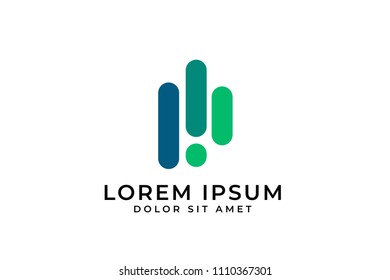 abstract modern finance logo. accounting. vector icon template download