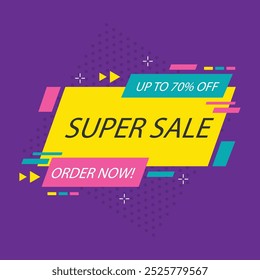 abstract modern flat super sale background