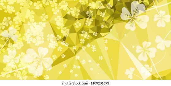 Abstract modern floral background for horizontal banner, texture, flyer, layout, postcard. Vector clip art