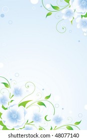 Abstract modern floral background for your design