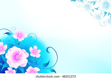 Abstract modern floral background for your design