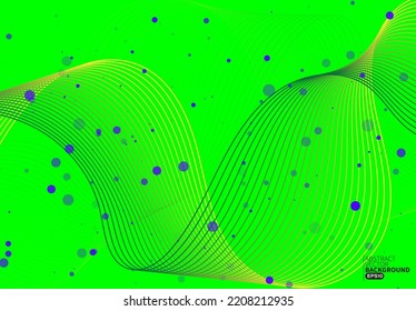 Abstract modern flowing line digital technology, smooth particle wave, big data techno design concept background wallpaper, vector eps 