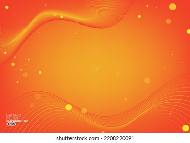 Abstract modern flowing line digital technology, smooth particle wave, big data techno design concept background wallpaper, vector eps.