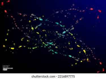 Abstract modern flowing line digital technology, particle wave,big data technology. design concept for background and wallpaper, banner backdrop, flyers, brochure, website landing. vector 