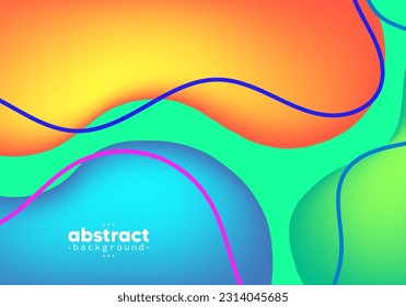 Abstract modern flowing line digital technology, smooth particle wave, big data techno design concept background wallpaper, Website Landing Page Templates. vector eps 