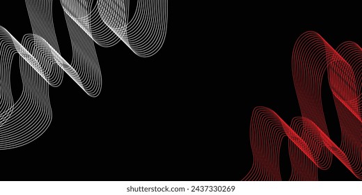 Tecnología digital moderna de la línea que fluye, onda suave de la partícula, fondo de pantalla del concepto del diseño del techno de los datos grandes, eps del vector