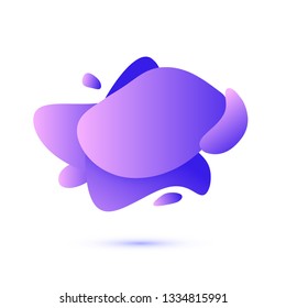 Abstract modern fluid gradient, graphic elements liquid shape. Vector banners with flowing liquid shapes. Vector illustration