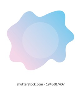 Resumen de gradiente moderno de fluido, elementos gráficos forma líquida. Vector con formas líquidas. Ilustración del vector