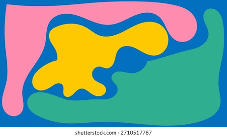 Abstract Modern Fluid Shape Graphic Minimalist Illustration Background Design