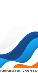 Plantilla moderna Abstractas del fondo de la onda fluida con los Colores azules y anaranjados