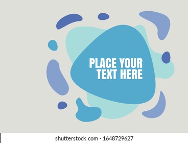 Abstract modern fluid wave graphic design. Flat geometric shapes of colors for web or print template. Vector illustration.