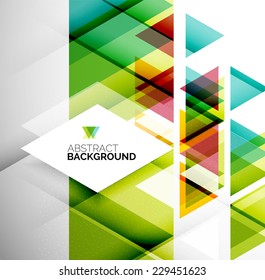Abstract modern flyer - brochure design template, geometric background