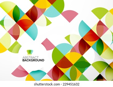 Abstract modern flyer - brochure design template, geometric background