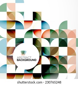 Abstrakter moderner Flyer - Broschüren-Design-Vorlage, geometrischer Hintergrund
