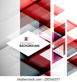 Abstract modern flyer - brochure design template, geometric background