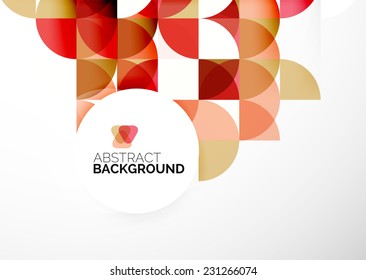 Abstract modern flyer - brochure design template, geometric background